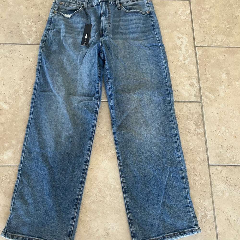 Ladies Wide leg blue jeans